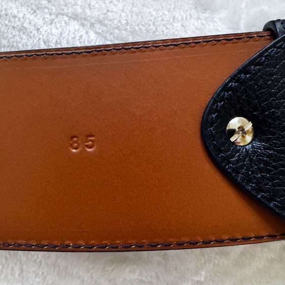 Vaincourt Paris La Merveilleuse Dark Blue Leather Belt main image 8
